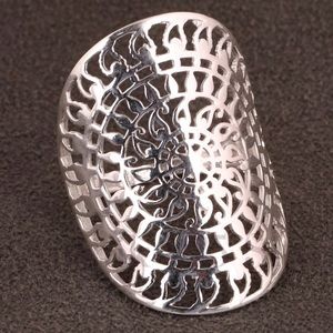 9.25 Sterling Silver Mandala Ring